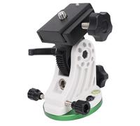 Xiuganpo Latitude Base, 90 Degree Latitude Adjustment Seating Fit for sky watcher, 3/8 Inch Thread Aluminum Alloy Telescope Mount, Equatorial Wedge Instrument Base for Common Tripod (Green and white)