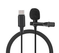 Xiuganpo Lavalier Microphone High Sensitivity Omni-directional Clamp/Holder On Mic for S8 P10 P20 P30 8, Portable Type C Interface Lapel Microphone for Phone