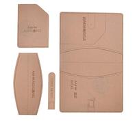 Xiuganpo Leather Template Set, Transparent Acrylic Precision Cutting Tool for Notebook Covers, Leather Craft Template with Hardware Markings for DIY Makers and Professionals