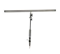 Xiuganpo LED Beauty Lamp Three Adjustable Color Temperatures Asymmetrical Forward Lighting Clamp Desk Lighting for Makeup for Home Office Salon Aluminum Iron (Black Clamp)