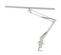 Xiuganpo LED Beauty Lamp Three Adjustable Color Temperatures Asymmetrical Forward Lighting Clamp Desk Lighting for Makeup for Home Office Salon Aluminum Iron (Silver Clamp)
