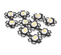 Xiuganpo LED Chip Ultra Bright DIY Light Beads for Downlight Spotlights Flashlights 10Pcs for Table Lamp Indoor Lighting (Warm Light 1W)