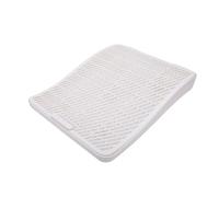 Xiuganpo Litter Box Cat Ramp, Double Layer Elevated Litter Box Step with Removable Footboard, Easy to Maintain, Practical & Anti Splashing Cat Step Ramp for Large Cats (White)