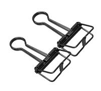 Xiuganpo Long Tail Strong Elasticity Skeleton Clips for Holding Test Papers Tickets for Kids Colorful 1.3in (Black)