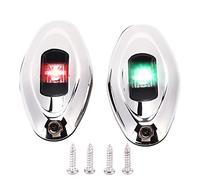 Xiuganpo Marine Sailing Signal Lamp, DC12V Boat Navigation Light Green Red Multifunction 1 Nautical Mile Visibility for Skeeters for Yacht for Pontoon