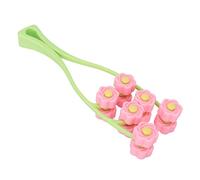 Xiuganpo Melon Seed Face Massager, Double Clamp/Holder Flower Design Facial Massager Roller with Face for the for Women for Weapons (Pink)