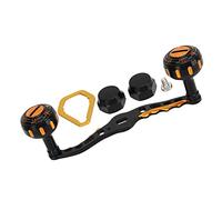 Xiuganpo Metal Fishing Reel Handle 5.1in Rocker Arm for Trolling | Durable Replacement Reel Handle, Ergonomic Grip for Baitcasting, Lightweight Spare Parts with Screws and Nuts