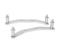 Xiuganpo Metal Front Rear Shell Column for Slash 4x4 1/10 RC Car, (Silver)