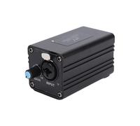 Xiuganpo Microphone Amplifier, Dynamic Mic Preamp with Gain Control, Portable 48V Phantom Power 0-28dB Gain XLR 6.35mm Jack Sound Interface for Camera Mixer Sound Card, Black