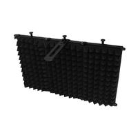 Xiuganpo Microphone Isolation Shield Multilayer Noise Reduction Sound Absorbing Cover for Studio Recording, Foldable Mic Shield for Portable Mobile Recording Studio