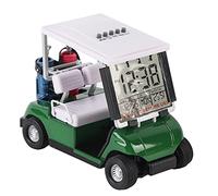 Xiuganpo Mini Cart Alarm Clock, Unique LCD Display Calendar Clock, Superior Race Novelty, Detailed Perpetual Calendar Cart for Office and Company Events