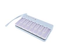 Xiuganpo Mini Piano, Pocket Size Toddler Piano, Mini Keyboard with Soft Colorful Lights Music Library for Toddlers Travel Portable Electronic Musical Toy