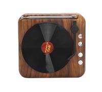 Xiuganpo Mini Retro Bluetooth Speaker with High Definition Subwoofer for Music Lovers Wooden Design Portable for Home and On-the-Go