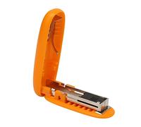 Xiuganpo Mini Stapler Portable Compact Folding Design Labor Saving for Office School Home 8.6cm X 2.9cm X 2cm (Orange)