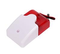 Xiuganpo Motion Sensor Sound Light Alarm Red Flash Durable Insulation Driveway Alarm for Toilets, Schools, Hospitals ABS Red (#3)
