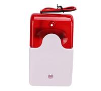 Xiuganpo Motion Sensor Sound Light Alarm Red Flash Durable Insulation Driveway Alarm for Toilets, Schools, Hospitals ABS Red (#1)