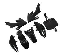 Xiuganpo Motorcycle Black Plastic Fairing Kit Durable Body Work Set for XR50 CRF50 DIRT Bike 7pcs for Chinese Pit Bike Riders ABS Material