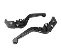 Xiuganpo Motorcycle Folding Clutch Brake Lever Set, CNC 6061 Aluminum | Fits Panigale V4, Diavel, 937, Hypermotard 950, 3-finger Design, Black Anodized Finish