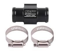 Xiuganpo Motorcycle Water Temperature Sensor Adapter, CNC High Density Aluminum Alloy Adapter, Temp Joint Pipe Hose with Universal Fit 18mm or 22mm, Ideal for Cooling Systems (22mm)