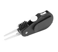 Xiuganpo Multi-Function Divot Tool with Tuning Fork, Portable Ball Marker and Brush for Courses, 5-in-1 Repair Tool, Plastic Material