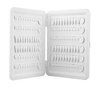 Xiuganpo Nail Color Display Book with 120Pcs Nail Tips for Manicurist, Snap On Design Display Book for Easy Operation, Plastic Material White