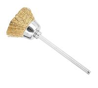 Xiuganpo Nail Drill Bit Brass Wire Cleaning Brush Durable for Removing Burrs, Rust, and Dust for Home Use and Nail Salon with Increased Longevity (Golden copper wire brush)