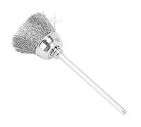 Xiuganpo Nail Drill Bit Brass Wire Cleaning Brush Durable for Removing Burrs, Rust, and Dust for Home Use and Nail Salon with Increased Longevity (silver copper wire brush)