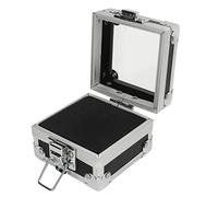 Xiuganpo Nail Drill Bits Storage Box Compact and Durable Organizer for Nail Artists Aluminum Alloy 25 Holes Silver (Black)