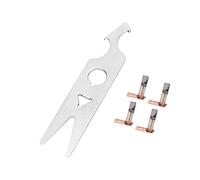 Xiuganpo Nail Drill Handpiece Carbon Brush Replacement Kit Convenient Installation 4pcs Alloy Carbon Brush for Home Nail Salon