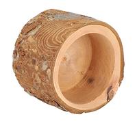 Xiuganpo Natural Applewood Small Pet Food Bowl, Thick Walls Bite Proof Chinchilla Hamster Hedgehog Feeding Dish, Durable Wooden Pet Dish for Small Animals, 5cm Feeding Bowl