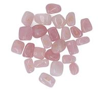 Xiuganpo Natural Rune Stones Engraved Elder Alphabet for Divination Meditation, 25Pcs Crystal Peaceful Mind Lettering for Friends Giving (Pink)