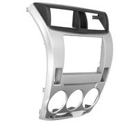 Xiuganpo Navigation Fascia Stylish Silver Stereo Panel Fit for Honda City 2008-2013, Easy Installation, Slashy Look, Fit for Car Enthusiasts