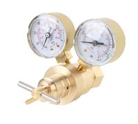 Xiuganpo Nitrogen Regulator Kit, 0 to 600 PSI Brass Inlet Outlet Connection Meter, Stable Pressure with Safety Valve, Nitrogen Pressure Regulator for Welding Laboratory Cutting Blowing