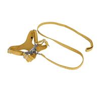 Xiuganpo No Choking Pet Dog Harness Comfortable Adjustable Traction Rope for Walking Small to Medium Dogs Made of Soft Suede in Ginger (XXS)