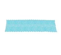 Xiuganpo Nylon Stretch Lace Fabric 10 Yards, 9 Inch Wide (Blue Lagoon)