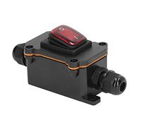 Xiuganpo Online Cord Switch, 25a Current IP65 IP65 on the Outdoor Terns Box Off PA66 PC12V Mystical/Fantasy Durating 2 Position for the Patio (Red)