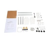 Xiuganpo Open Case Bracket for ITX Computer Improved Airflow Simple Structure A Great DIY Project Aluminum Bare Frame for ITX Motherboard, ATX Power Supply, Custom Build Enthusiasts (Silver)