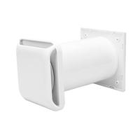 Xiuganpo Passive Air Vent, for 110mm Hole Size, Wall Thickness 185 335mm | Telescopic ABS Louvered Vent Cover with Built in Filter Adjustable