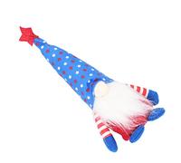 Xiuganpo Patriotic Gnome Plush Independence Day Ornament with Flag Hat