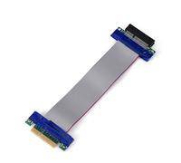 Xiuganpo PCI-E Professional VGA Graphics Card Extension Ribbon Cable for Server Motherboard, Flexible Extension Cable 1X 4X 8X 16X Male to Female (PCI-E 4X to 4X)