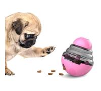 Xiuganpo Pet Food Dispensing Ball Bite Resistant Interactive Puzzle Toy for Dogs Slow Feeding 1 Unit (Red)
