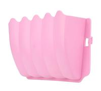 Xiuganpo Pet Rabbit Grass Feeder Plastic Dish Rack Holder Non- Bowl for Rabbit Rat Pig Washable Reusable Blue Green 9.84 * 6.18 * 2.75in (Pink)