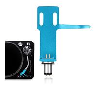 Xiuganpo Phono Headshell Set with Cables and Screws, Easy Assembly for High-End Phonograph Users, for Music Lovers (Blue)