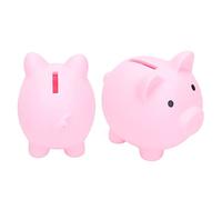 Xiuganpo Piggy Bank, Entrance Pig Bank Durable Toddler Pork Lines Big Enough Gifts Portable Robust (Pink)