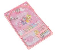 Xiuganpo Pinball Racing Toy for Children That Improves Visual Skills and Finger Flexibility. Pocket Size for Travel, Ideal Children, Plastic Material. (Pink)