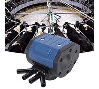 Xiuganpo Plastic Milk Pulsator Universal Stable 4 Output Pneumatic Pulsator for Goat Farming Equipment Dairy Cattle, Cow, Goat, Sheep