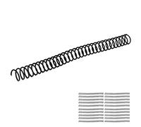 Xiuganpo Plastic Spiral Binding Coils 19mm 3/4in ID, 30 Holes Binding Spirals for A4 A5 Notebook, Durable 20 Pack Spines for Manual, Office School Supplies (Black)