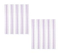 Xiuganpo Plastic Strip Binding Spines with Good Gloss 1/2in Diameter, 10pcs Total for Easy Paper Compilation (Purple)