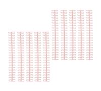 Xiuganpo Plastic Strip Binding Spines with Good Gloss 1/2in Diameter, 10pcs Total for Easy Paper Compilation (Coccineous Pink)