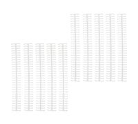 Xiuganpo Plastic Strip Binding Spines with Good Gloss 1/2in Diameter, 10pcs Total for Easy Paper Compilation (White)